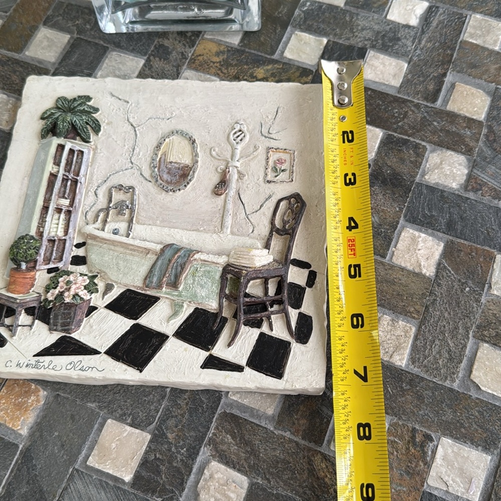 Vintage C Winterle Olson 3D
Scenic Bathroom Wall Art
Hanging Picture Signed - Picture 12 of 13